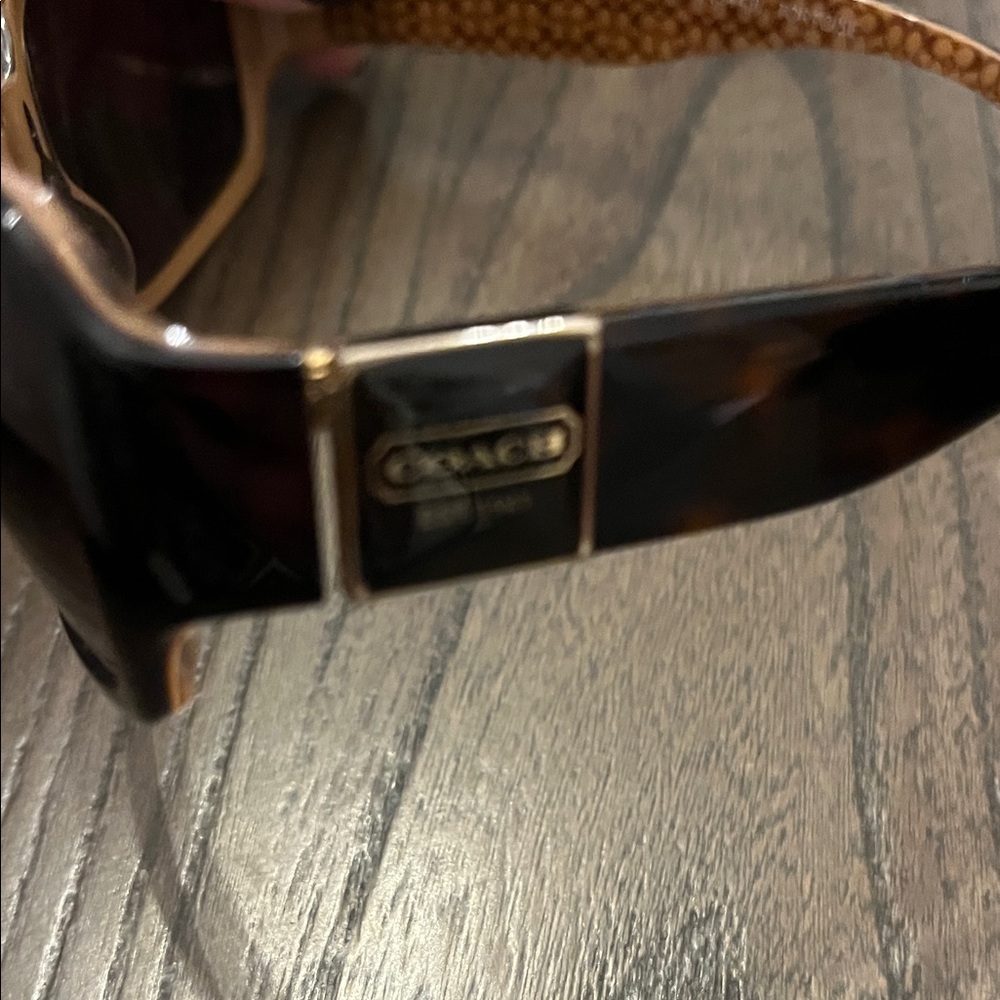 Coach Delphine S443 Tortoise Sunglasses with Case - Picture 6 of 7